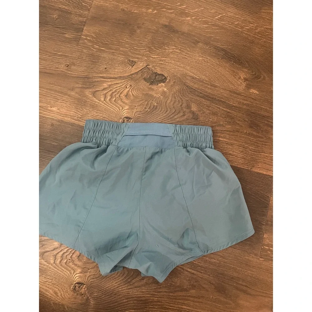 Nike Dri-FIT Women XS Blue Running Shorts Elastic Waist Athletic Gym Workout